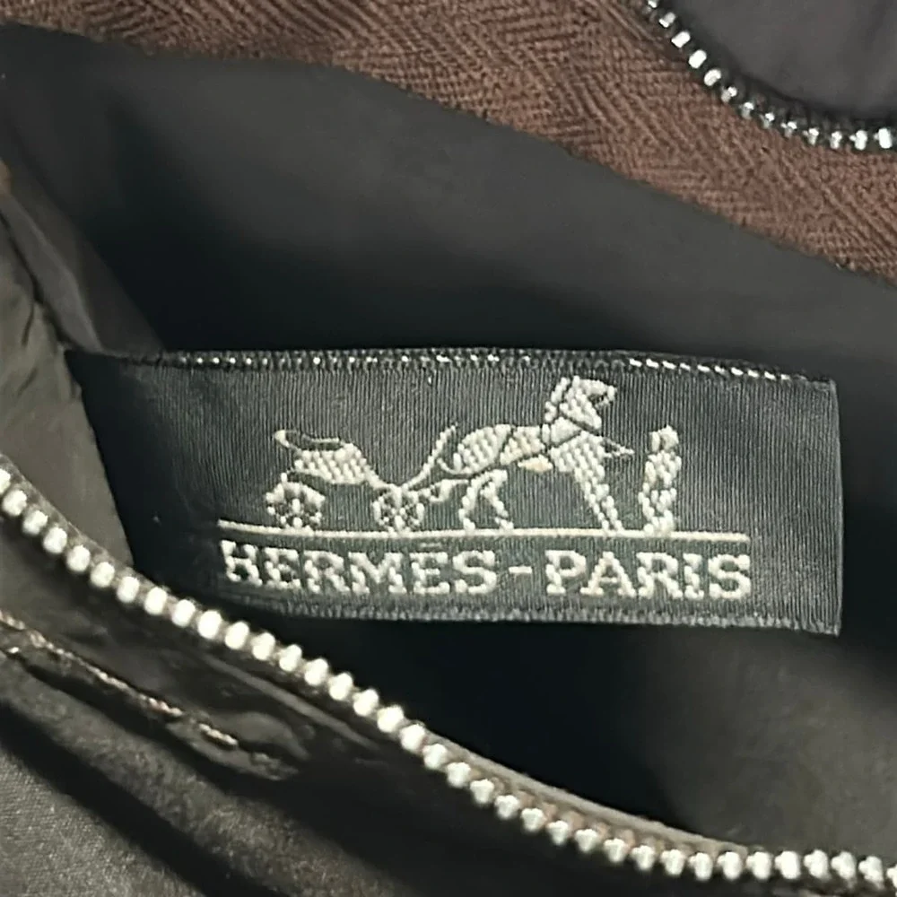 Hermès Acapulco PM Handbag Nylon Leather